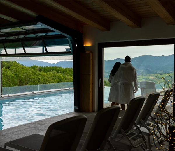 L'Infinity Pool e la Spa di Aura Relais in Day Use